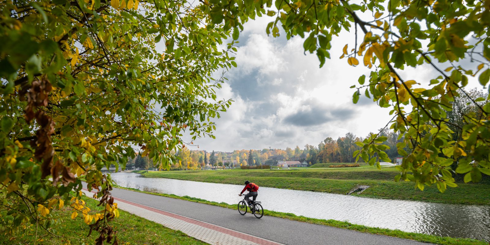 Městem s ježkem - červená